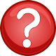 white question mark in red circle